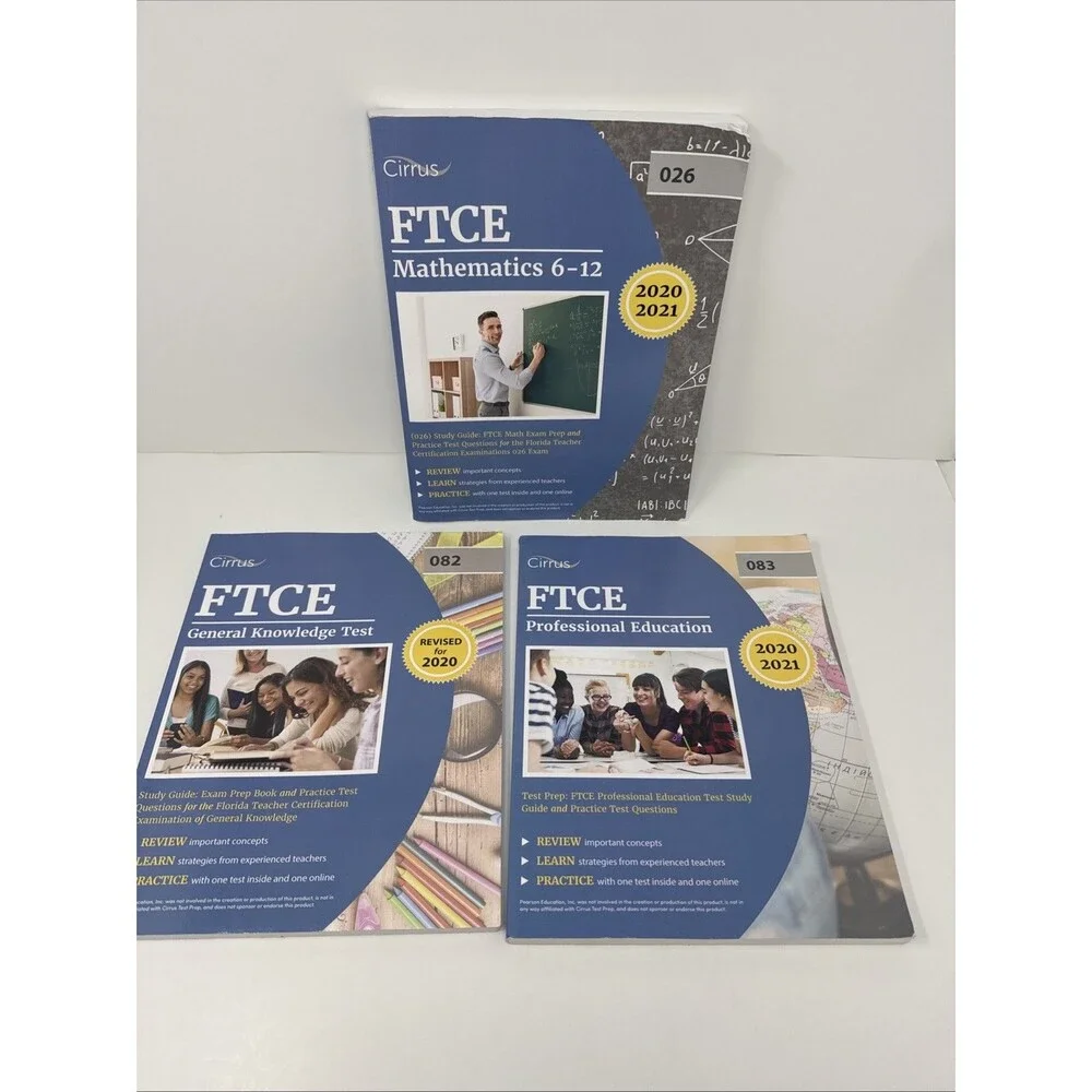 FTCE Mathematics 6-12 026 Study Guide Math Exam Prep Practice Test + 083 082
